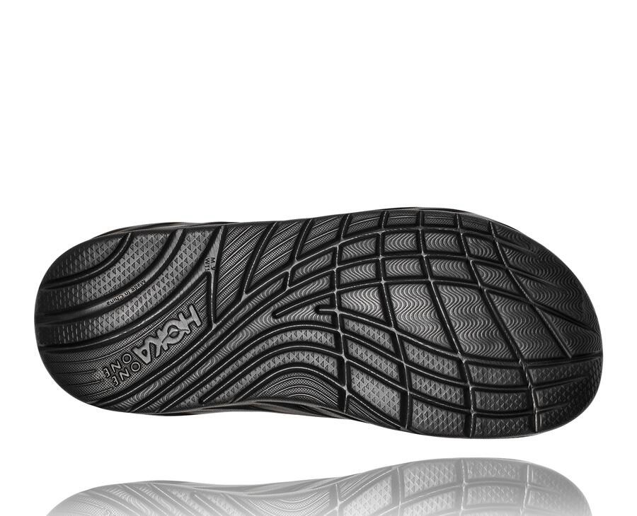 Hoka One One Slide Mens Black/Gold - Ora Recovery CNY - 75640WZLK